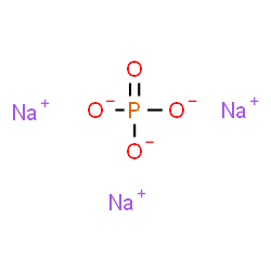 ساختار شیمیایی تری سدیم فسفات 